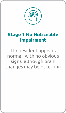 Stage 1 - No Noticeable Impairment