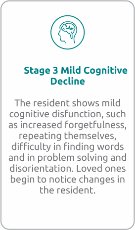 Stage 3 - Mild Cognitive Decline