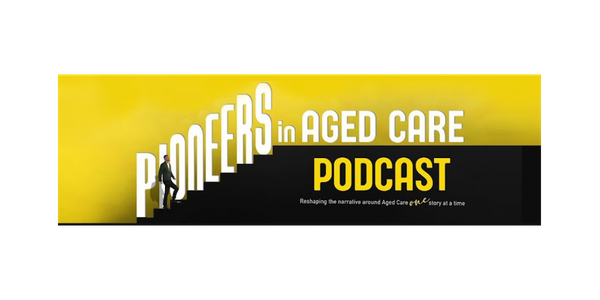 pioneers in aged care podcast logo