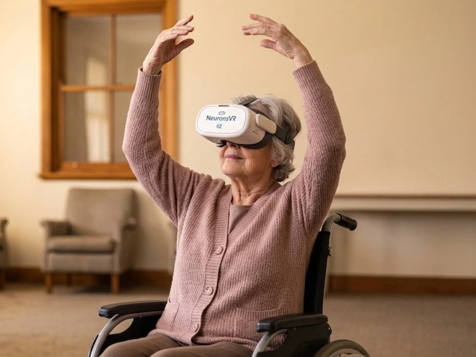 Elderly ballerina using neuronsvr as daily therapy